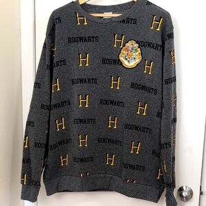 HARRY POTTER GREY CREWNECK SIZE X LARGE